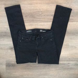 J.Crew matchstick black skinny jeans 25 regular